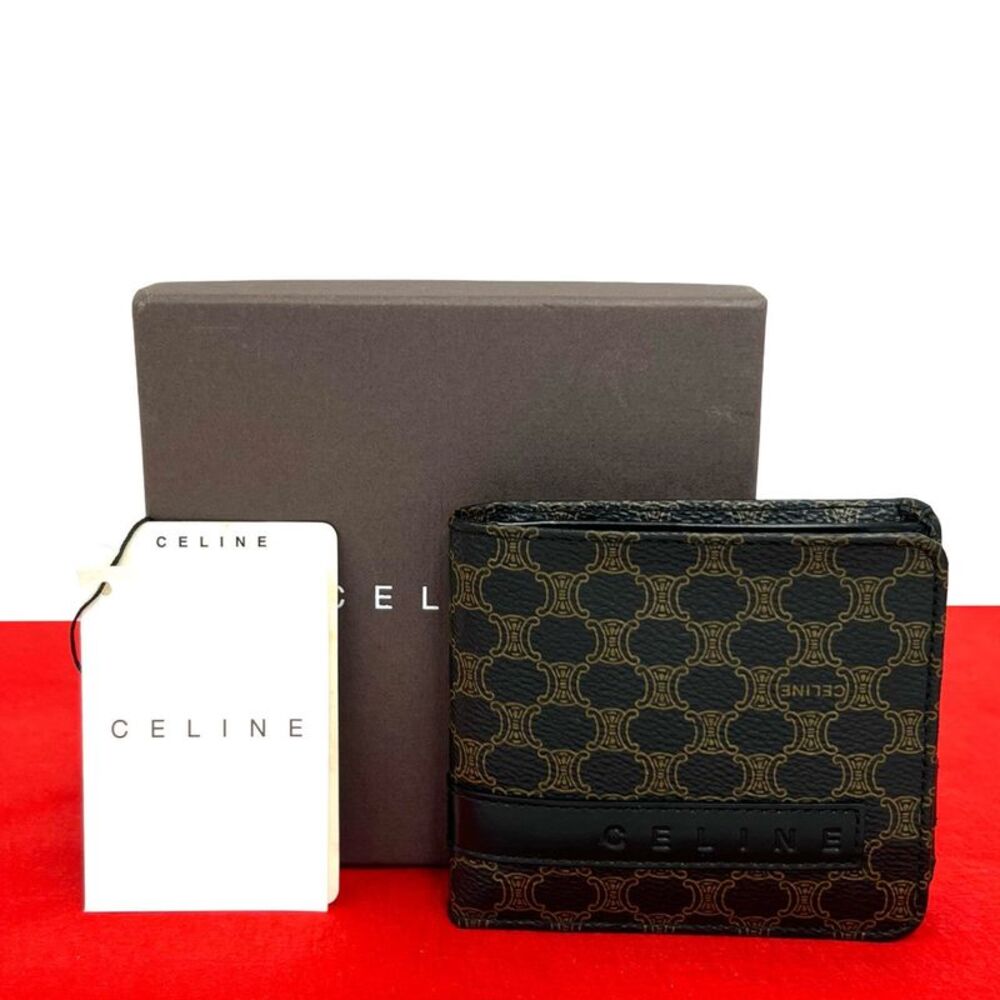 Celine Macadam Canvas Leather Bifold Wallet - Picture 1 of 10